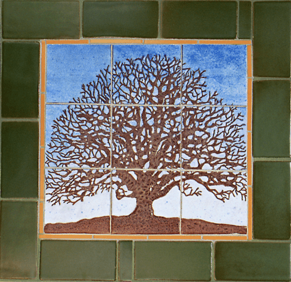 Katherine Hackl, "The Mercer Oak" tiles, part of the "Princeton Stories" series