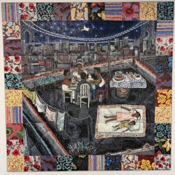 Faith Ringgold's "Tar Beach" mosaic