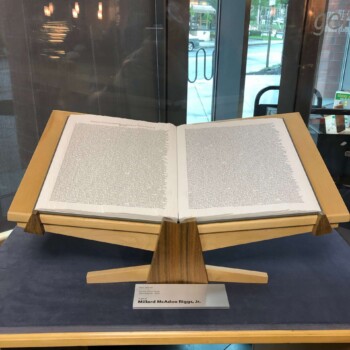 Buzz Spector, "Library Donor Book" 2004 Buzz Spector's "Library Donor Book" altered book