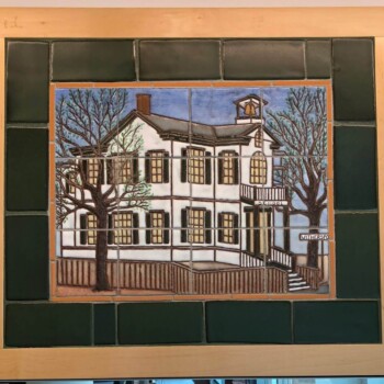 A tile mosaic showing a sample of Katherine Hackl's "Princeton Stories" series