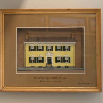 G. Vinton "Princeton" G. Vinton Duffield "Princeton Public Library, 1910-1966" diorama.